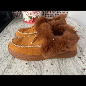 Women’s Moccasin Indoor/Outdoor slippers.